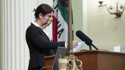Assemblymember Bauer-Kahan Presiding at Session