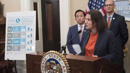 Assemblymember Bauer-Kahan and colleagues advocate for students to announce new protections around for-profit colleges.
