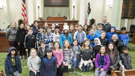Assemblymember Bauer-Kahan Welcomes Green Valley Elementary School to the Capitol