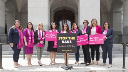 Bauer-Kahan_Wicks_Rivas L, Limon_Smith_Carrillo_Petrie-Norris_Friedman_Boerner-Horvath_Planned Parenthood Stop the Bans Rally 508 05-21-19.jpg 