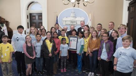 Assemblymember Bauer-Kahan Welcomes Students at the California Invention Convention 